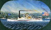 Confidence, Hudson River steamboat built 1849, later transferred to California James Bard